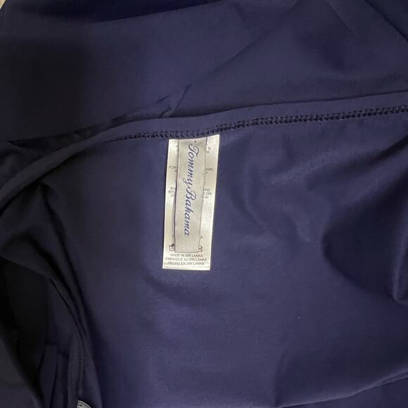*NWOT Tommy Bahama St. Lucia Ruffle OTS Cover-Up Navy Dress – Sz M - Picture 7 of 7